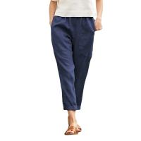 Pantalones Harem de Algodón Lineno Cintura Elástica, Bolsillo, Talla S-5XL - details 9