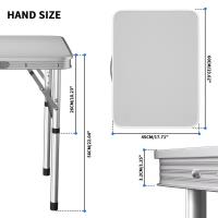 Mesa de Camping Plegable Portátil para Interiores/Exteriores Balcón, Mercado, Cocina - details 2