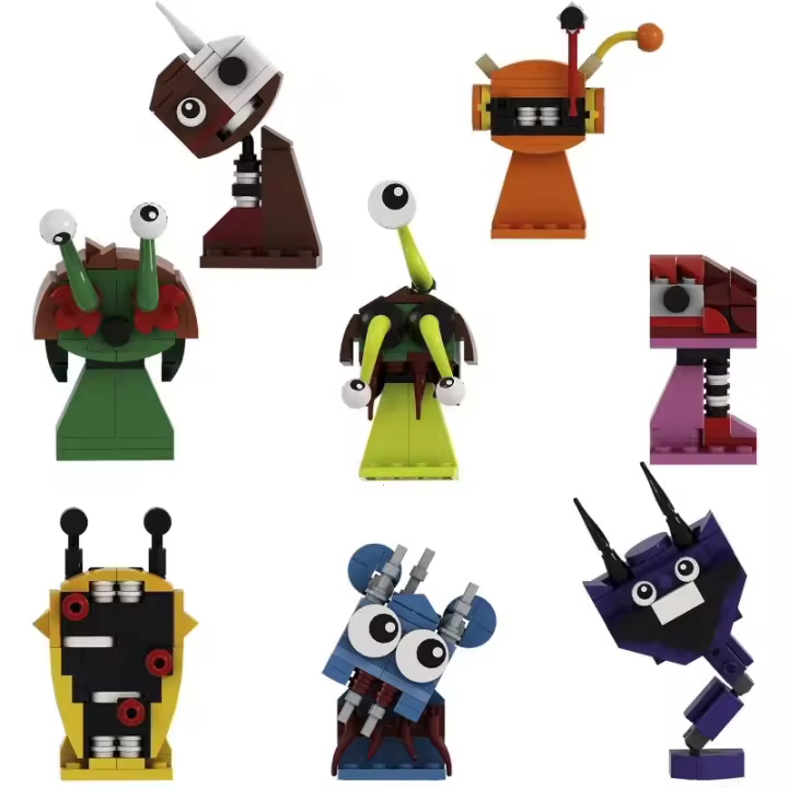 Juego de construcción de personajes de juego de música, kit de ladrillos de construcción en miniatura, 403 Uds. - 1