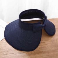 Nuevo sombrero con viseras de verano para mujer, sombreros de paja con lazo grande y ancho, gorros de protección UV para playa para mujer - details 8