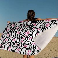 Keiths Haring Beach para niños, baño personalizado, piscina, vacaciones, toalla de picnic, regalo de fiesta - details 13