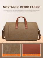 Caja de zapatos determinada del negocio de los hombres, bolso de viaje de la lona, ​​bolso del equipaje de los deportes - details 2
