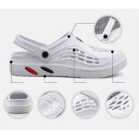 Sandalias ligeras de EVA para hombre, zapatos informales con agujeros, zuecos para amantes del jardín en casa, zapatillas planas de playa al aire libre, talla grande 49 - details 6