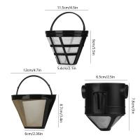 Filtro de café de repuesto reutilizable, cesta recargable, estilo de taza, herramienta de café, accesorios hechos a mano, utensilios de cocina, herramientas de café - details 3