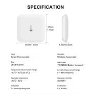 Sensor de Temperatura y Humedad Inteligente GIRIER Termómetro de Interiores de Alta Precisión - details 11