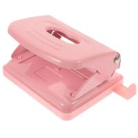 Grapadora de oro rosa, herramienta de papel, carpeta de álbum de recortes, Mini agujero, accesorio ajustable de plástico para oficina, repujado para estudiantes - details 2