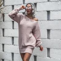 Vestido de ganchillo para mujer, corte holgado, un hombro, moda Otoño-Invierno 2025 - details 11