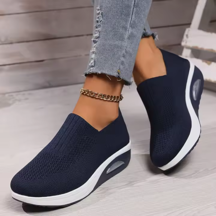 Zapatillas de correr transpirables para mujer Zapatos de caminar con cordones delanteros - 1