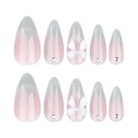 24 piezas falsas francesas en forma de ojos de gato, lazos de mariposa tridimensionales con puntas de diamantes, adecuadas para mujeres y - details 4