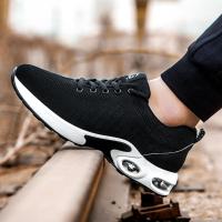 Zapatos de Trabajo para Hombres Cinturón de Aire con Cordón Elástico Material de Cuero - details 17