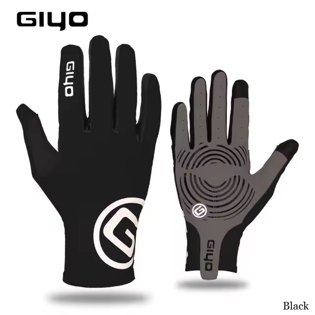 Guantes antideslizantes de dedo completo para ciclismo, manoplas de tela de LICRA para bicicleta de montaña, equipo de ciclismo de carretera - 1