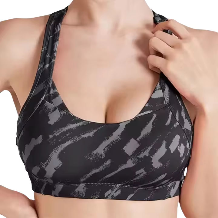 Sujetador Deportivo Transpirable para Mujer Ropa Interior Acolchado Resistente a Golpes para Gimnasio, Correr, Fitness, Yoga - 1