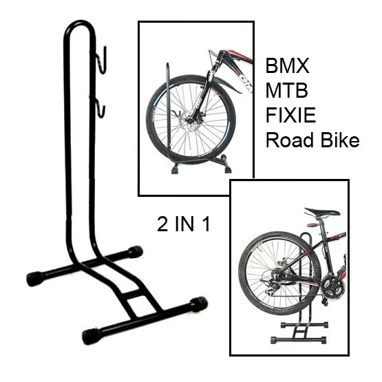 Soporte de Estacionamiento de Bicicleta TOSEEK Ajustable Vertical y Horizontal - 1