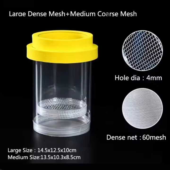 Caja para incubar flotante de plástico, caja de aislamiento para cría de peces colorida desmontable, caja de cría para cachorros, incubadora para incubar pecera - 1