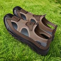 Nuevos zapatos sin cordones de malla transpirable de verano para hombre, perfectos para conducir, actividades al aire libre y la playa. - details 2