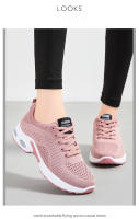 Zapatillas de moda para mujer Fly Woven Zapatillas de malla transpirable cómodas Air Cushion Zapatillas para correr Zapatillas deportivas - details 7