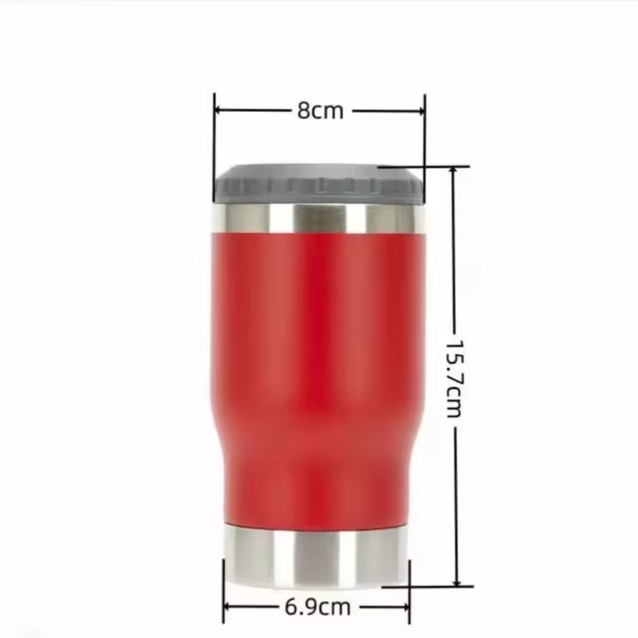 Taza de aislamiento térmico de cerveza de 14oz, doble capa con abridor de botellas, taza enfriadora de cerveza, taza aislada de acero inoxidable al vacío para verano - 1