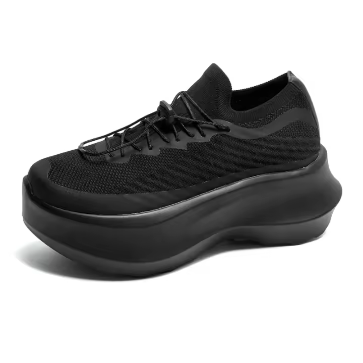 Nuevas zapatillas de plataforma para las cuatro estaciones, suelas de muffin, zapatos casuales ligeros y que aumentan la altura - 1