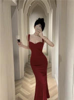 Elegante Vestido Largo de Noche Hepburn Ajuste Delgado, Acentuador de Figura - details 6