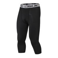 Mallas ajustadas de compresión para hombre, ropa deportiva de secado rápido para correr, gimnasio, trotar, 3/4 de longitud - details 3