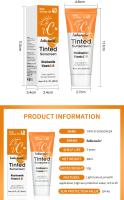 SPF40 hidratante teñido VC protector solar protección de la piel maquillaje refrescante crema de protección solar UV antienvejecimiento protector solar resistente - details 7