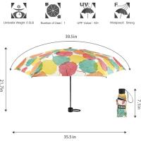 Paraguas Compacto y Ligero Diseño Mini para Viajes Parasol Portátil para Lluvia y Sol - details 19