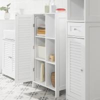 Armario de Baño Blanco con 1 Puerta y 3 Estantes Tamaño 48x24x96 cm - details 7