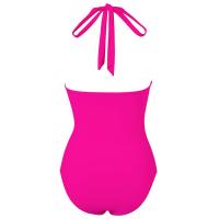 New Sexy Deep V One Piece Swimsuit Women Mesh Backess Swimwear Female Monokini Bathers Bathing Suits Summer Beach Wear - details 32
