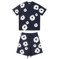 Conjunto de chándal de verano Denim Tears, camiseta y pantalones cortos unisex de hip hop - details 5