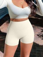 Shorts de Entrenamiento de Moda FINESS para Mujeres Verano 2025 Cintura Alta Elástica Sin Costuras para Mejorar las Curvas Ideal para Ciclismo y Yoga - details 8