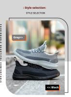 Zapatillas de Trabajo Transpirables para Hombres Botas de Seguridad con Punta de Acero - details 3