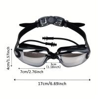 Gafas De Natación De Gran Marco A Prueba De Agua Y Niebla Para Hombres Y Mujeres, 1 unidad - details 0