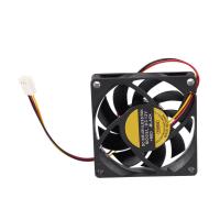 Ventilador de refrigeración sin escobillas, 70x70mm, 12V, 3 pines, caja de ordenador, CPU, CC, negro - details 0