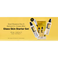 cosrx glass skin starter set snail 96 power mucin essence retinol 0.1 cream radiant korean skincare