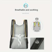 Mochila Plegable para Exteriores Ligera Bolsa de Viaje Mochila Plegable Exterior Color Beige Claro - details 4
