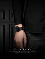 Reloj de Cuarzo Premium Automático, Movimiento Japonés, Correa de Acero Inoxidable Azul Negro, Resistente al Agua, Moda de Viaje para Hombres - details 8