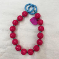Pulsera coreana con cuentas de corazón de amor para mujer, pulsera colorida y dulce para teléfono, accesorios para iPhone, cordón colgante con cadena antipérdida - details 15