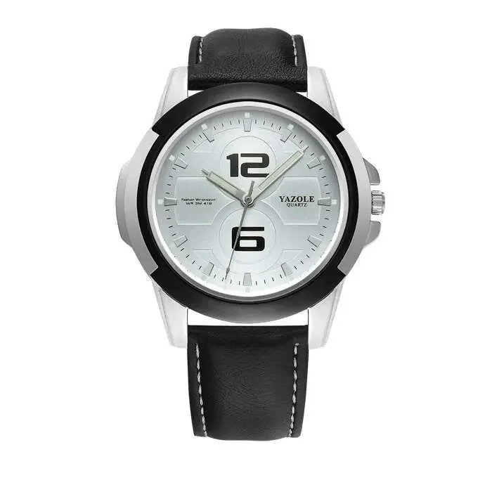 Reloj Deportivo de Acero Inoxidable con Cuarzo Luminoso YIKAZE 2024 Estilo Formal para Hombres - 1