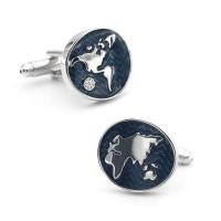 Gemelos con mapa del mundo para hombre IGame, hechos de material de latón de alta calidad, diseño de globo azul, regalo - details 11