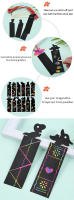 12PCS Marcador Papel para raspar DIY Niños Pintura Juguetes Rompecabezas Educación Temprana Juguetes Pintura para raspar Forma especial Mariposa Animal Dinosaurio Unicornio Graffiti Tarjeta negra Festival de cumpleaños Recuerdos ZYF - details 1