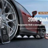 Bomba eléctrica para bicicletas, inflador de neumáticos, compresor de aire portátil con apagado automático y pantalla LCD, bomba eléctrica con válvula Presta para bicicletas. - details 2