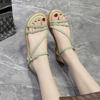 Sandalias de tacón para mujer 2025 Estilo bohemio étnico, suela de goma francesa, diseño de detalle de suela suave - details 18
