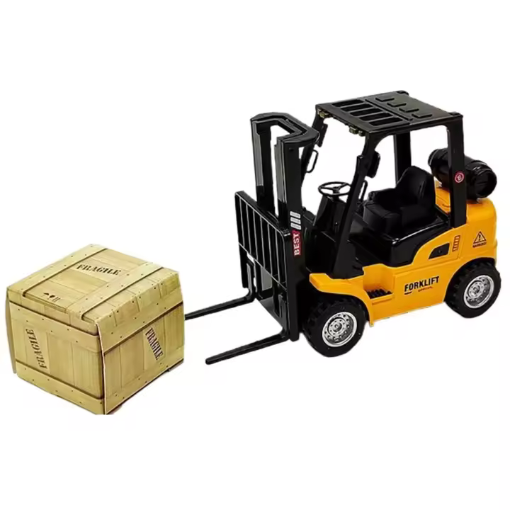 Modelo de coche de juguete, conjunto de vehículos, coche educativo, carretilla elevadora, juguete de fricción, modelo fundido a presión, paleta de construcción de vehículo, juguete interactivo - 1