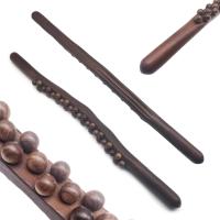Rodillo de Masaje de Cuerpo de Madera Gua Sha Masajeador de Célulitis Manual para Alivio del Dolor de Espalda Herramientas de Terapia de Madera - details 0