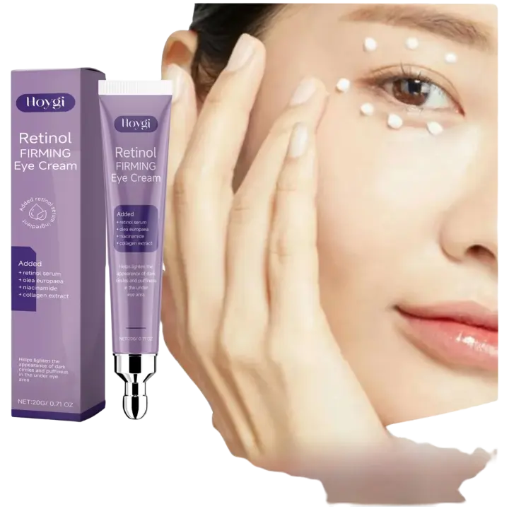 Crema Reafirmante de Ojos con Retinol Reduce Líneas Finas, Reduce Hinchazón, Elimina Ojeras, Hidrata y Ilumina - 1