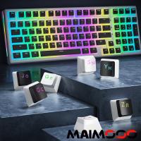 MAIMOOO-teclas de pudín ruso translúcidas OEM PBT, 117/141 teclas para teclados mecánicos de juego, 84/87/96/98/104 - details 5