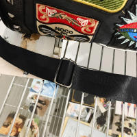 Bolsa de viaje impermeable retro 2024 nueva versátil casual colores contrastantes un solo hombro gran capacidad viaje de negocios bolsa de equipaje de mano bolsa de almacenamiento de fitness deportiva ligera bolsa de mensajero bolsa de viaje de corta dist - details 8