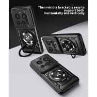 Con soporte giratorio de 360 ​​grados °   Funda magnética inalámbrica 2 en 1 para Xiaomi Ultra 15 14T Pro con carga para coche a prueba de golpes - details 2