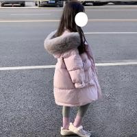 Chaqueta Parka de Algodón Aislamado para Niñas Cuello de Piel, Abubuela, Calidez Cómoda, Color Sólido - details 4