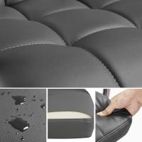 Silla de Oficina Giratoria con Ruedas Ajustable en Altura, Carga de 120Kg, Respaldar Marrón Claro - details 13